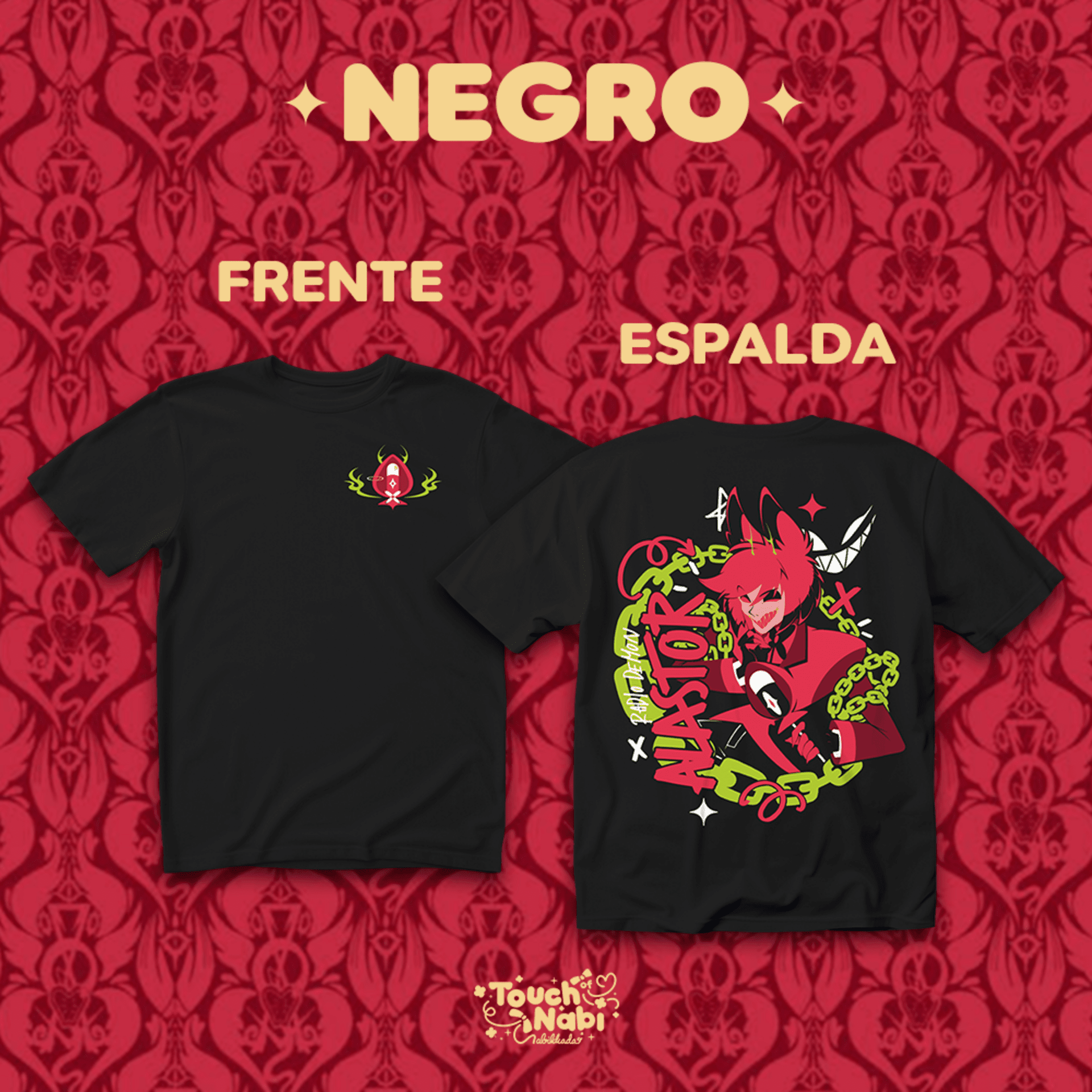 Camiseta de manga corta de Alastor de Hazbin Hotel - 4