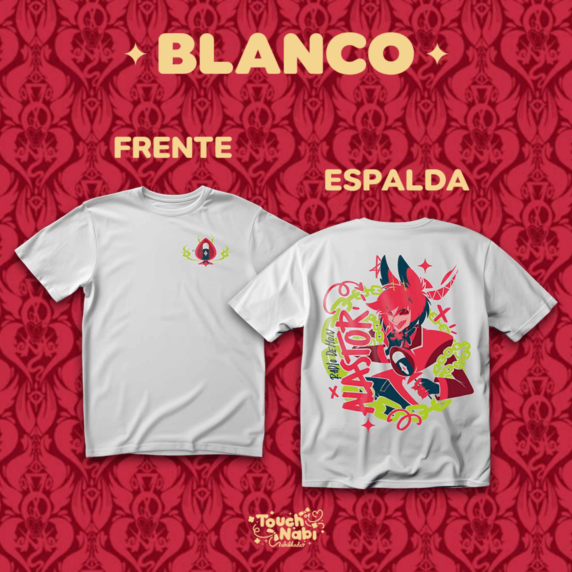 Camiseta de manga corta de Alastor de Hazbin Hotel - 3