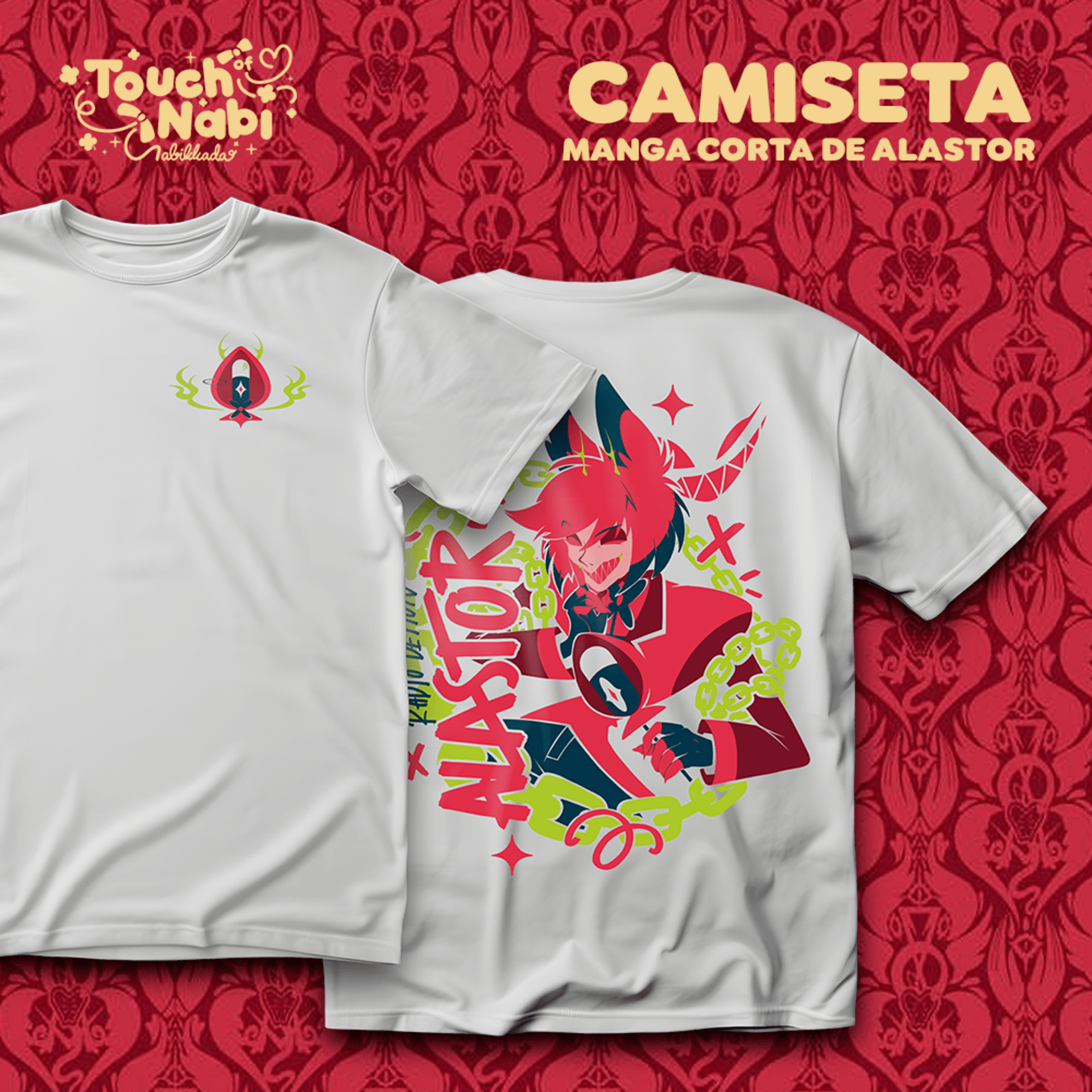 Camiseta de manga corta de Alastor de Hazbin Hotel - 2